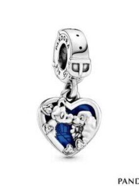 Pandora Lady and the Tramp Heart Dangle Charm